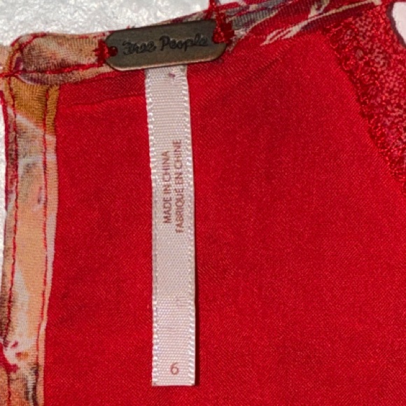 Free People Eyes On You Floral Print High-Low Mini Dress sz.6 - Picture 2 of 6